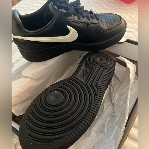 Nike Ambush x Air Force 1 low black with white check like new - men’s size 7.5 - Picture 3 of 4